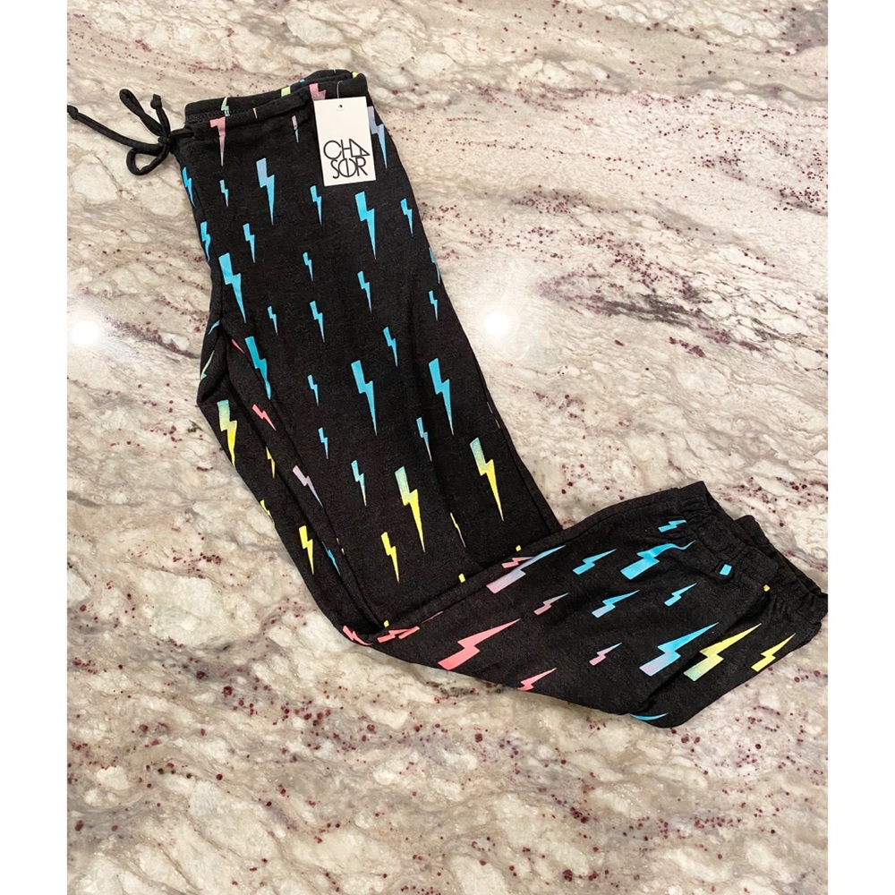 NWT Chaser Ombré Bolt Cozy Knit Pants, Small - Picture 4 of 7